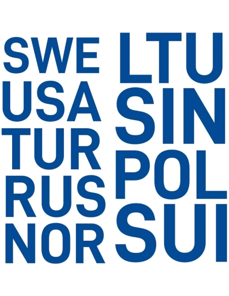 Sail numbers - national sail letters and country code DEN - 230 mm blue